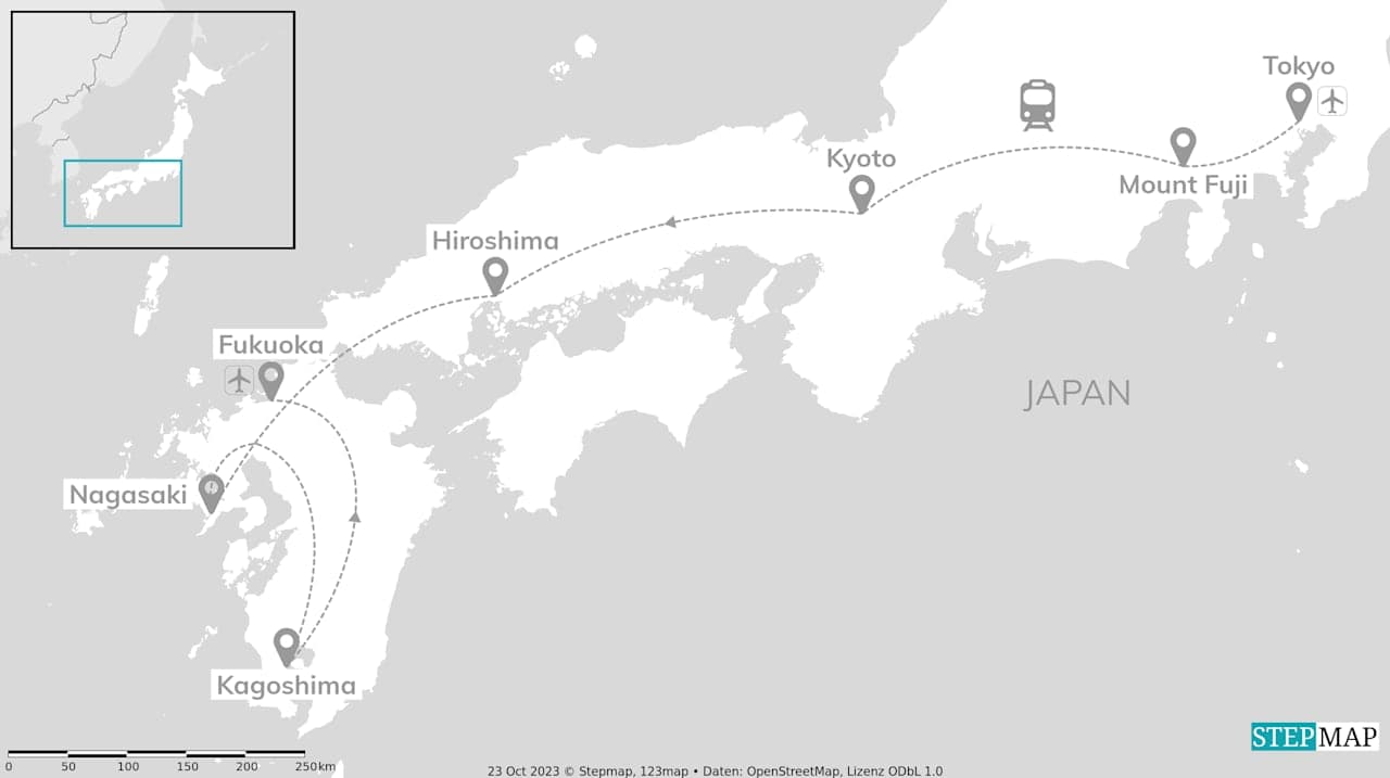Japans Süden: Fuji, Flavours & Firelands!