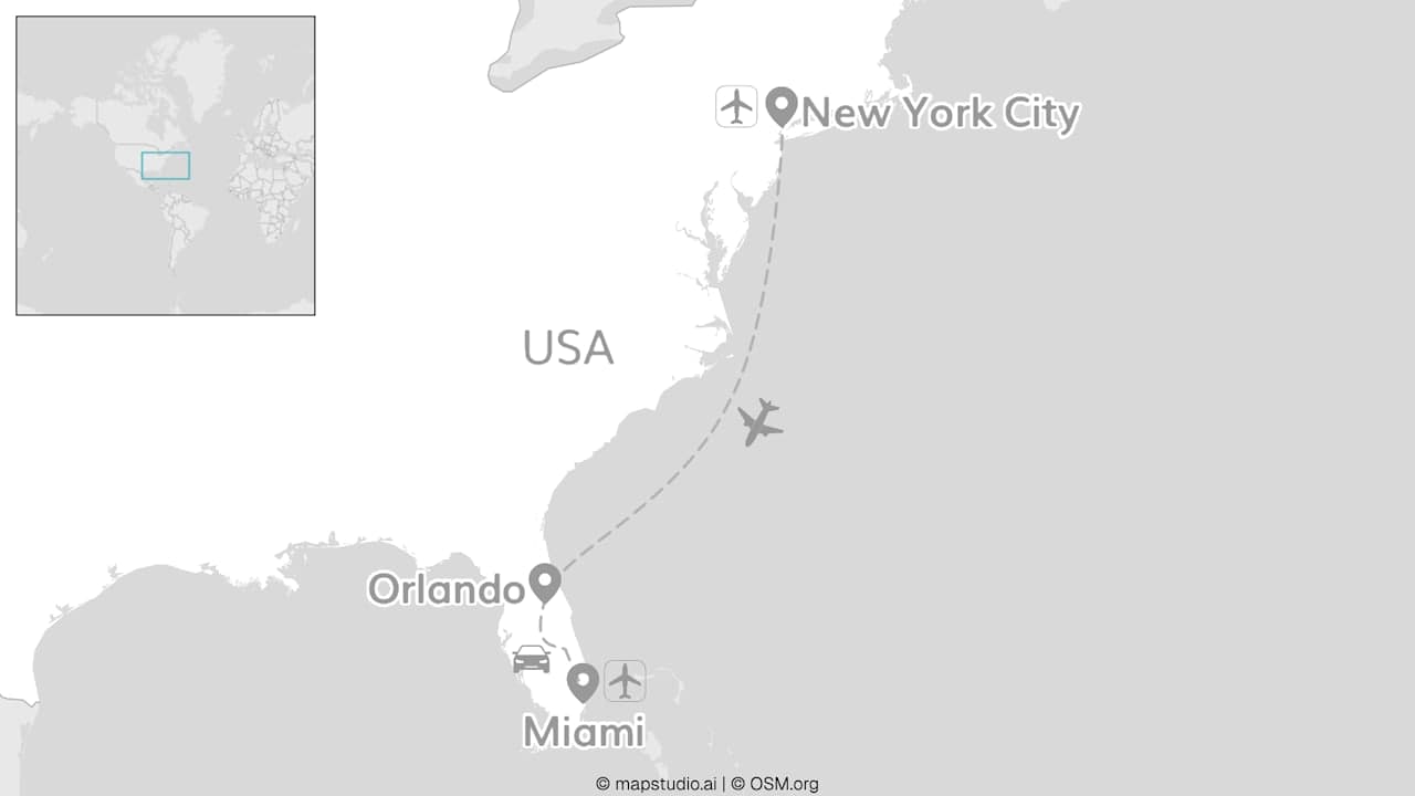 2 for 1 USA: New York meets Florida Roadtrip