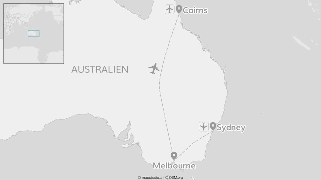 Australien Cityhopping: Von Sydney über Melbourne bis Cairns