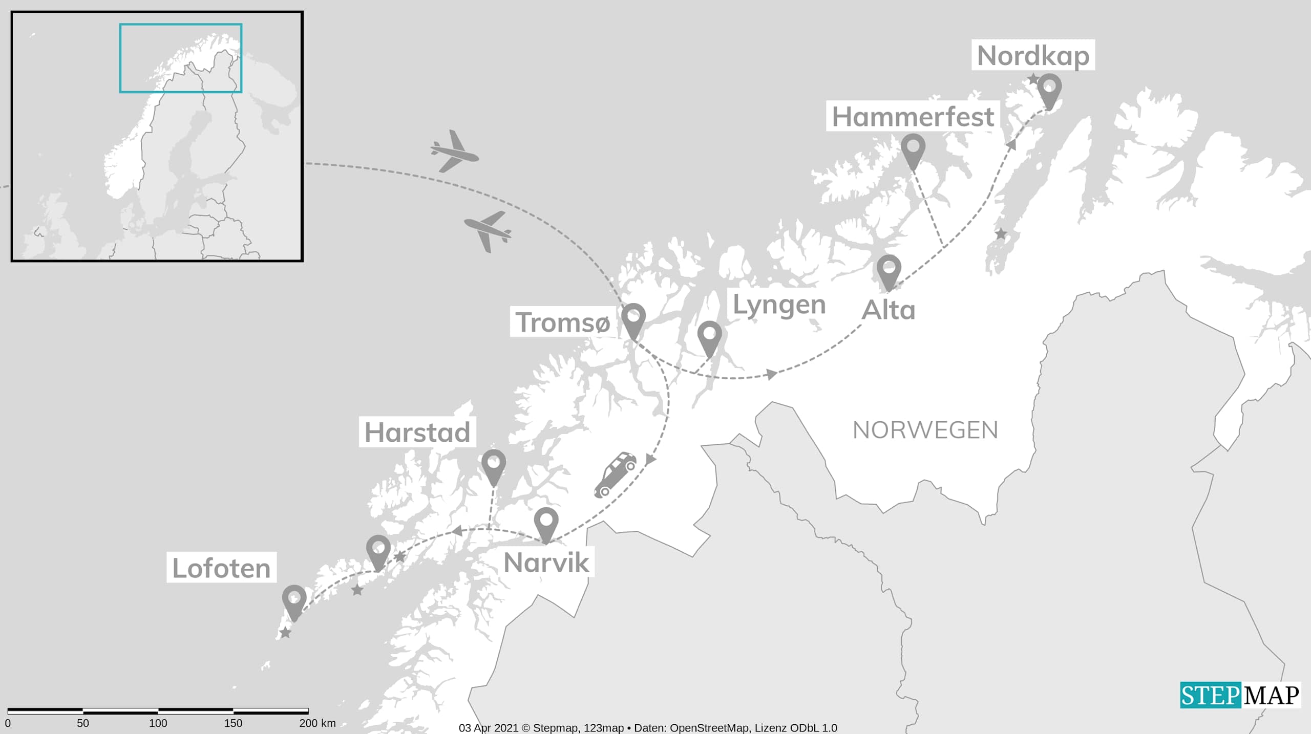 Abenteuer Lofoten & Nordkap: Roadtrip ans Ende der Welt