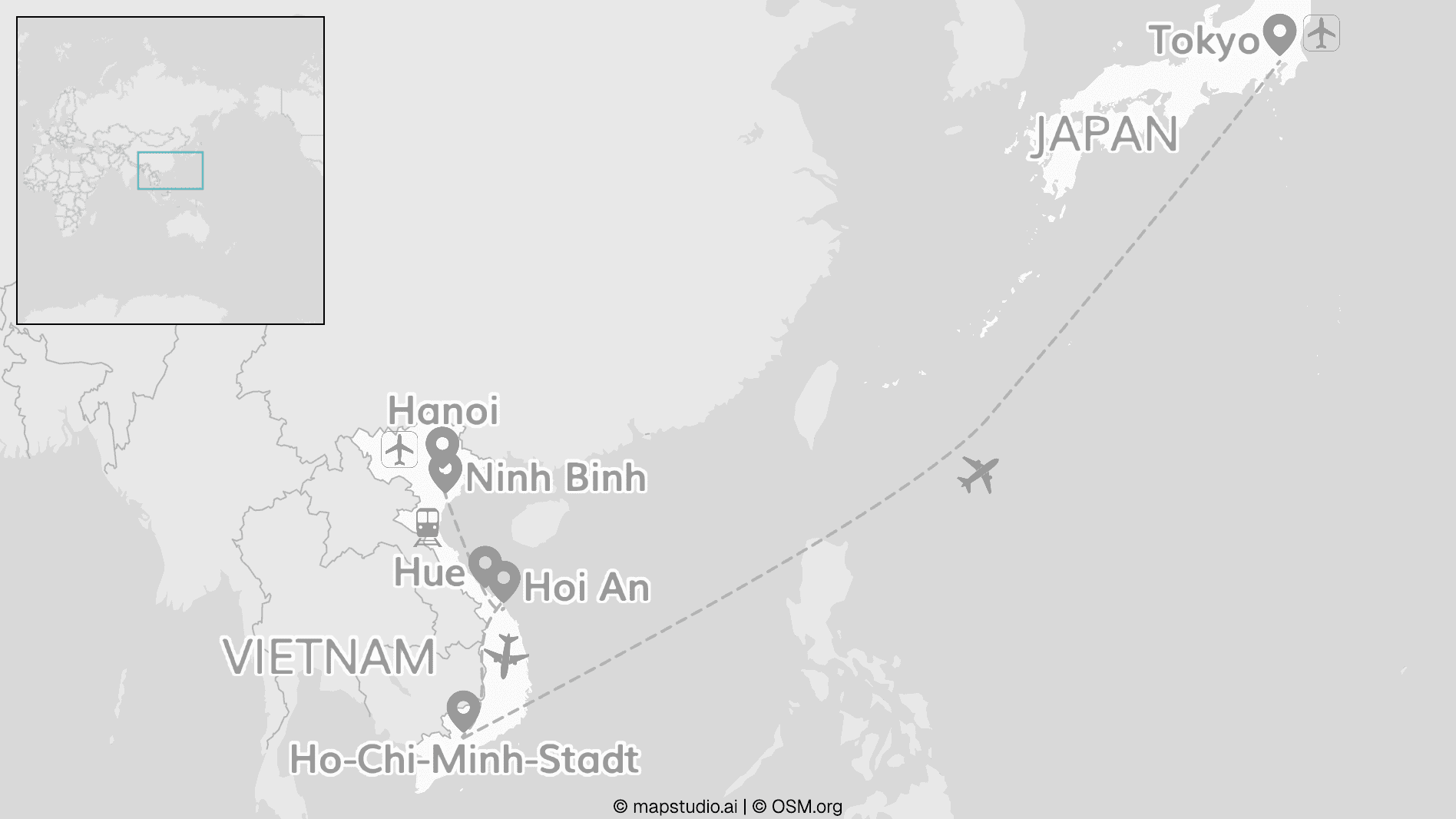 2 for 1 Vietnam & Tokyo: Von Nord bis Süd zum Neonlicht