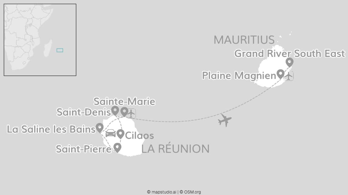 La Réunion and Mauritius: Island-hopping and glamping