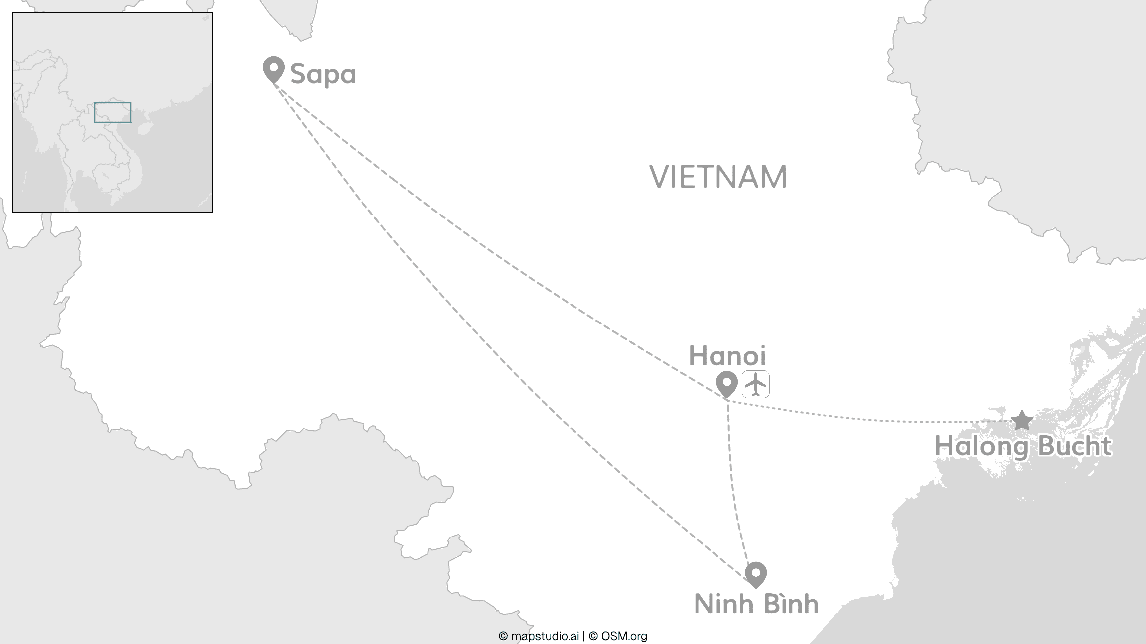 Vietnams Norden: Von Hanoi zu Reisfeldern & Halong Bucht